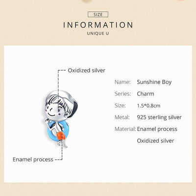 Summer Boy Charm - The Silver Goose SA
