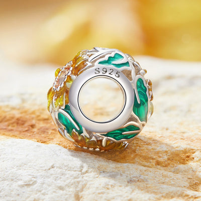 Sunflower Bead Charm - The Silver Goose SA