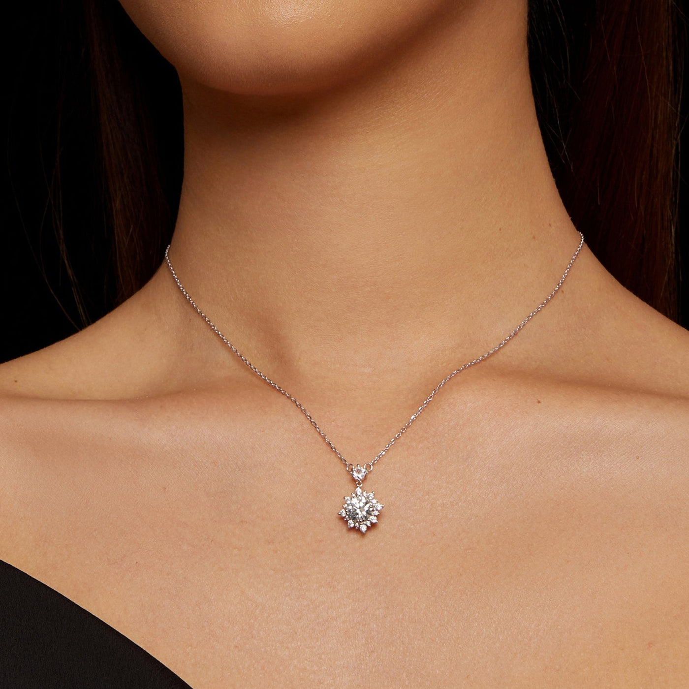 Taylor Moissanite Pendant Necklace - The Silver Goose SA