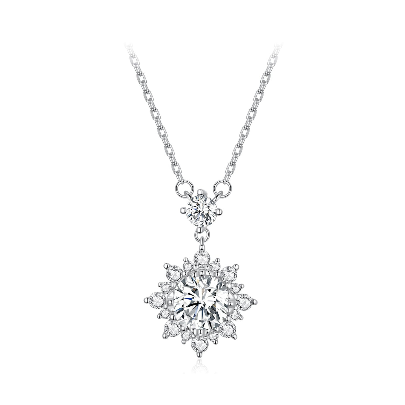 Taylor Moissanite Pendant Necklace - The Silver Goose SA