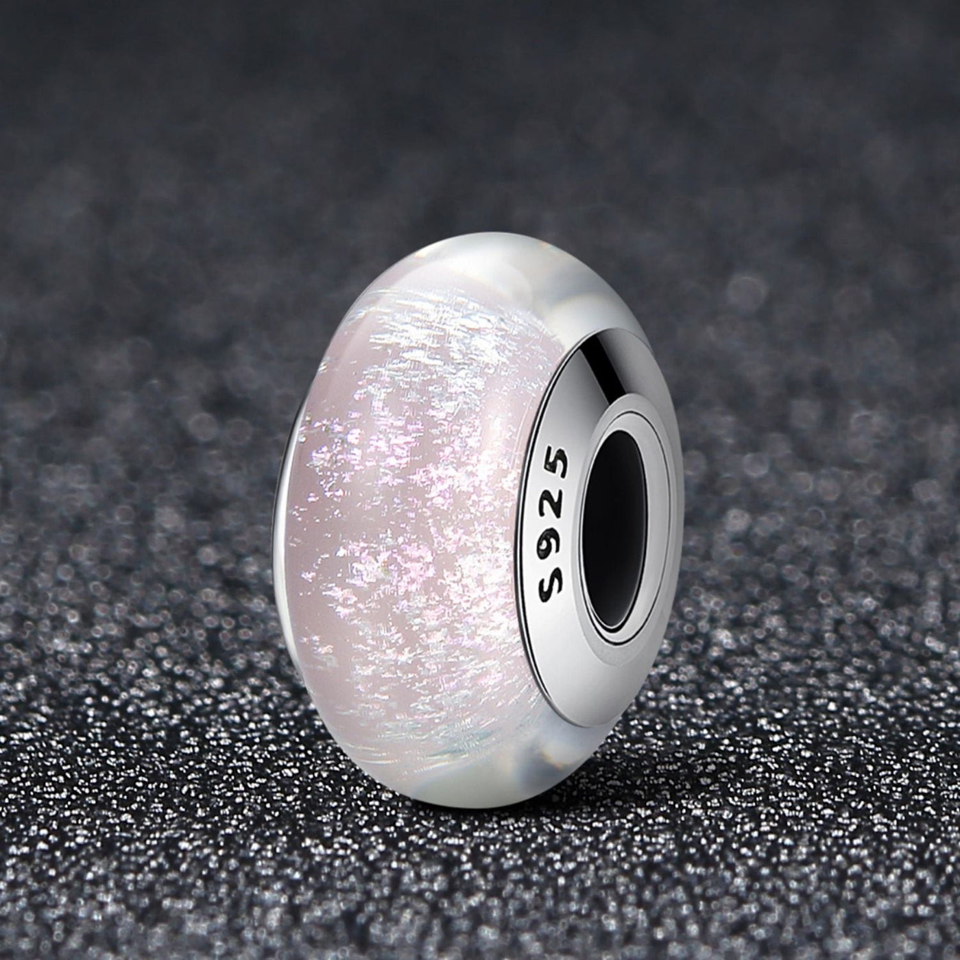 Transparent Pink Murano Bead Charm - The Silver Goose SA