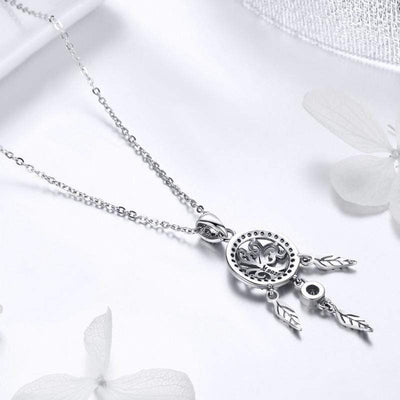 Tree of Life Dream Catcher Pendant Necklace - The Silver Goose SA