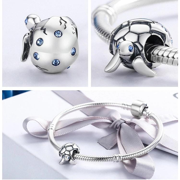 Turtle Charm - The Silver Goose SA