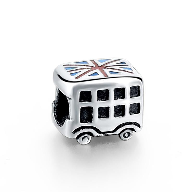 UK Bus Charm - The Silver Goose SA