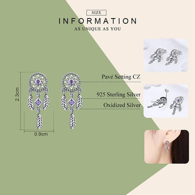 Vintage Dreamcatcher Earrings - The Silver Goose SA