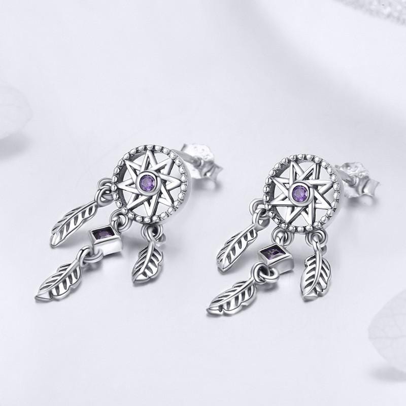 Vintage Dreamcatcher Earrings - The Silver Goose SA