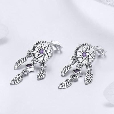 Vintage Dreamcatcher Earrings - The Silver Goose SA