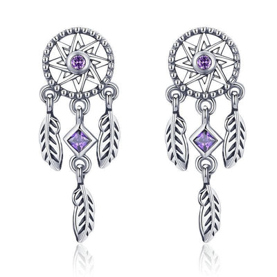 Vintage Dreamcatcher Earrings - The Silver Goose SA