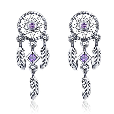 Vintage Dreamcatcher Earrings - The Silver Goose SA