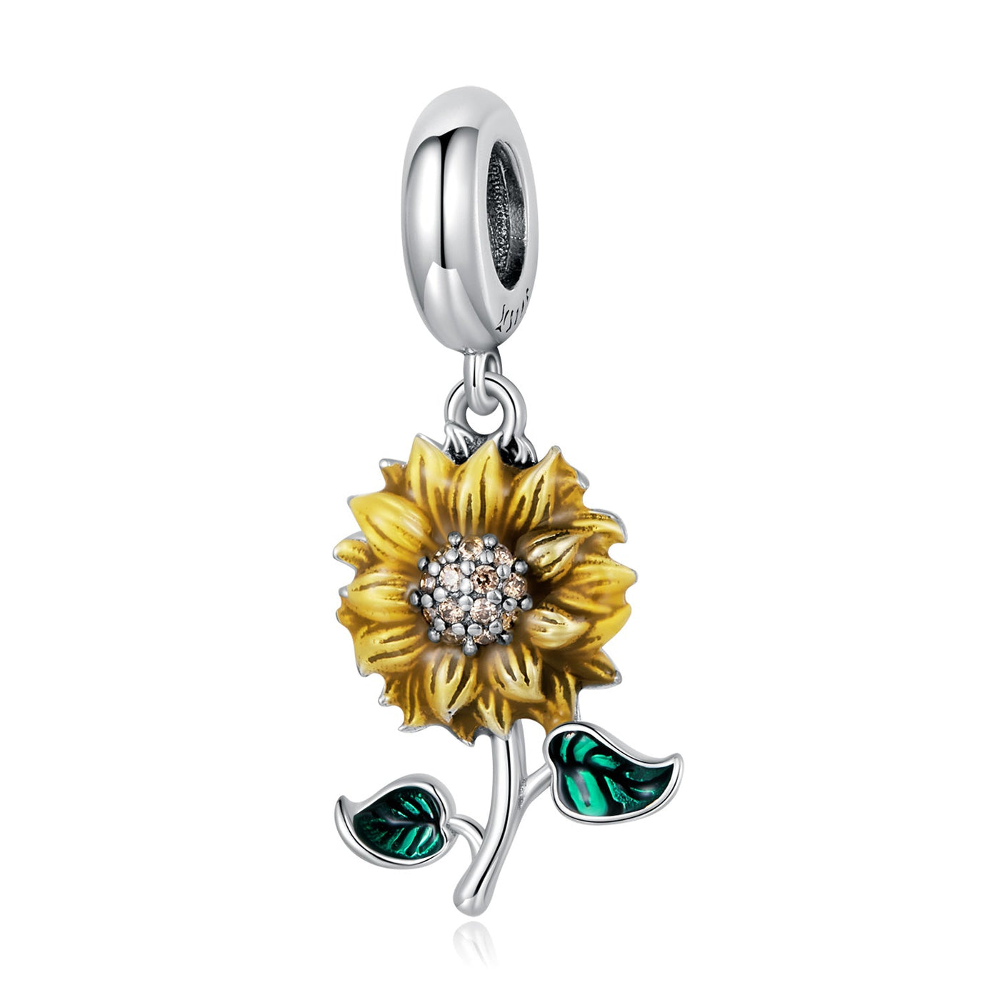 Vintage Sunflower Pendant Charm - The Silver Goose SA