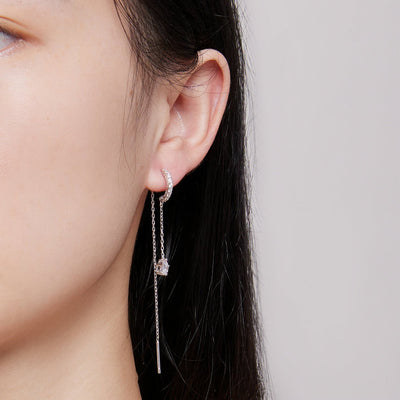 Water Drop Long Tassel Earrings - The Silver Goose SA