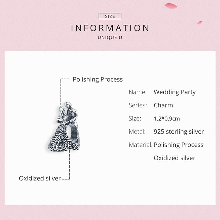 Wedding Couple Charm - The Silver Goose SA