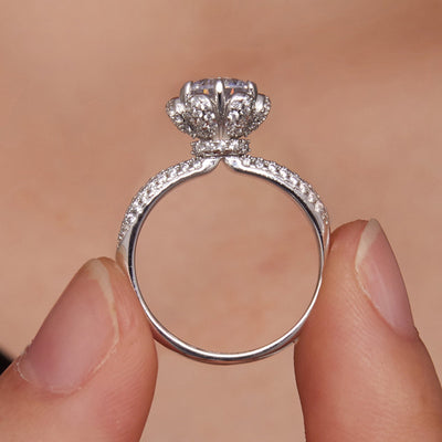 Whitney Moissanite Ring - The Silver Goose SA