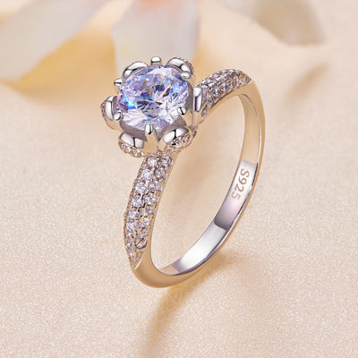 Whitney Moissanite Ring - The Silver Goose SA