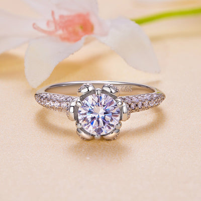 Whitney Moissanite Ring - The Silver Goose SA